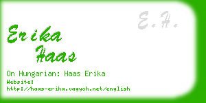 erika haas business card